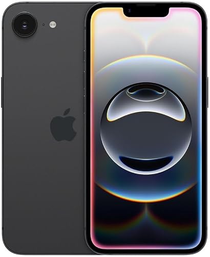 Apple iPhone 16e, 128GB, eSIM, Black - Unlocked (Renewed)