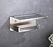 XVL Toilet Tissue Paper Holder with Mobile Phone Storage Shelf Brushed SUS304 Stainless Steel