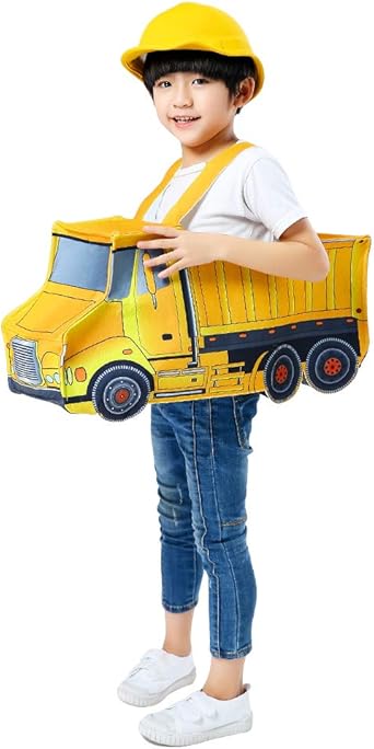Amazon Com Seasons Toddler Dump Truck Costume For Child 3 10 Years Yellow Clothing