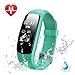 Heart Rate Fitness Tracker Watch, Lintelek Updated Activity Tracker with Multiple Sports Modes, IP67 Waterproof Touch Screen Smart Pedometer for Android and IOS Smart Phones