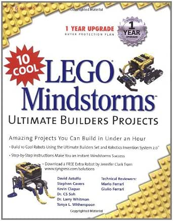 10 Cool Lego Mindstorm Ultimate Builders Projects Amazing Projects You Can Build In Under An Hour Astolfo David Cavers Stephen Clague Kevin Soh Cs Whitman Larry Witherspoon Tonya Ebook Amazon Com