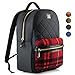 Laptop Backpack, for Men, Women. Stylish School and College Backpack for Girls and Boys.(Black with Black/Red Plaid)
