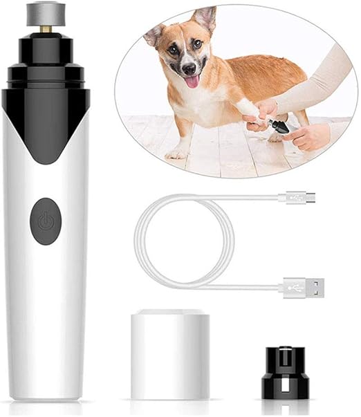 Amazon Co Jp 犬のネイルグラインダー低ノイズペットネイルクリッパー電気犬猫の足の爪のグルーミングトリマー無痛のusbの充電 ホーム キッチン