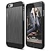 iPhone 6S Case, elago® [Outift Matrix][Black/Dark Gray] - [Premium Hybrid Construction][Brushed Aluminum][Spark Design Award] - for iPhone 6/6S