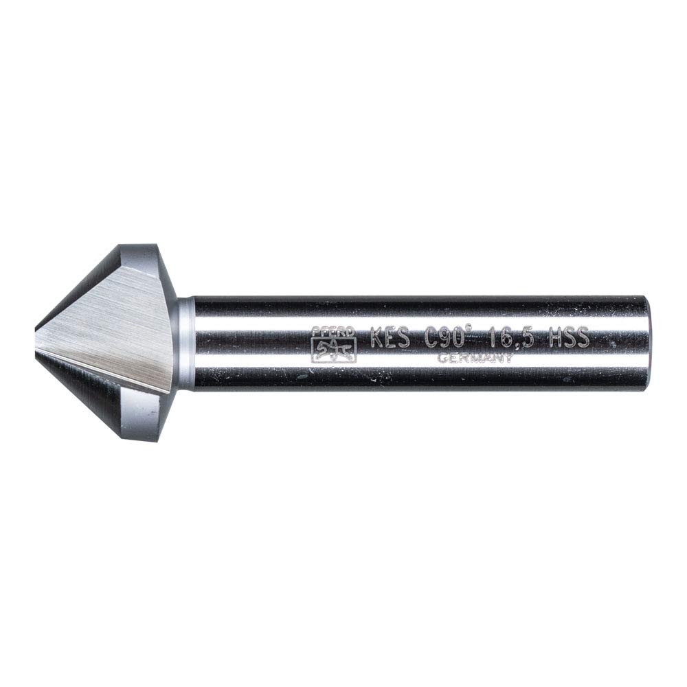 PFERD HSS Taper/Deburring Countersink | 90°, Diameter 20.5 mm, Shaft Diameter 10 mm, DIN 335 C | 25202115 - for Countersinking 90° Screws