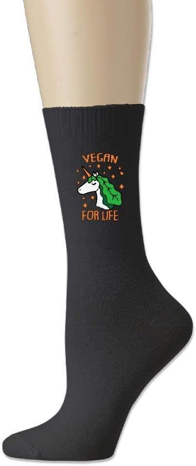 Magical Vegan Funny Unicorn Thick Padded Walking Socks, Crew Socks,Medium