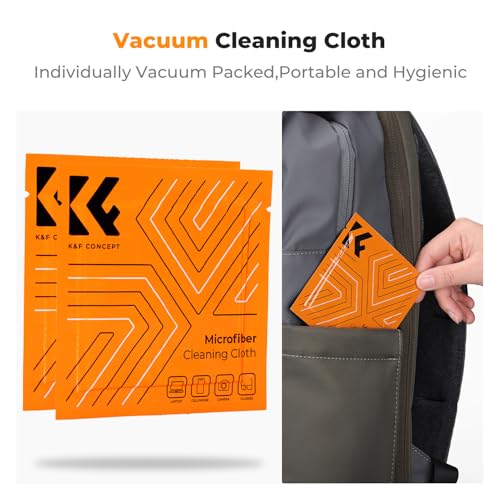 K&F CONCEPT 4 in 1 Cleaning Kit (Cleaning Cloth + Microfibre Cloth + Photo Bulb) for SLR Camera Lens