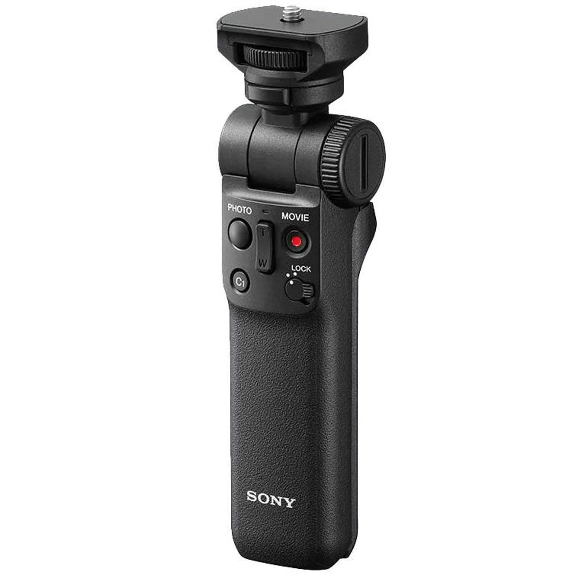 Sony Wireless Bluetooth Shooting Grip and Tripod for still and video, ideal for vlogging (GP-VPT2BT), Black