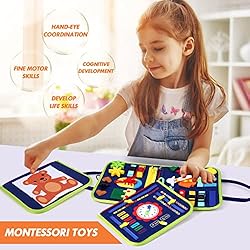 Hooku Busy Board for 1 Year Old, Montessori Toys