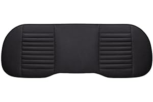 Sylvil Back Seat Covers, Rear Seat Cushions, Auto Bench Protector with Breathable PU Leather and Non-Slip Bottom Universal fo