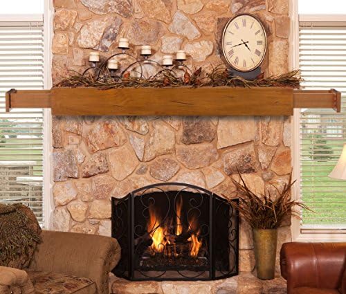 Pearl Mantels 400-72-50 Dakota 2-Drawer Storage Shelf, 72-Inch, Medium Rustic Distressed