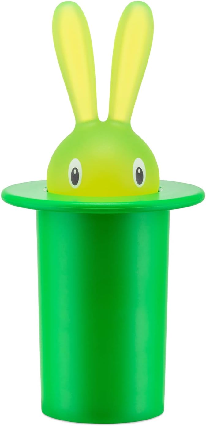 Alessi Magic Bunny Toothpick Holder Green PMMA Designed by Stefano Giovannoni