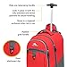 High Sierra Chaser Wheeled Laptop Backpack, Crimson/Mercury, 20 x 13.5 x 8-Inch