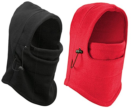 Eforstore 6 in 1 Thermal Fleece Balaclava Hat Hood Police Swat Ski Bike Wind Stopper Mask New Caps