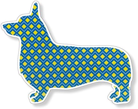 Corgi Dog Breed Premium Car Bumper Laptop Window Decal Sticker (Diamond)