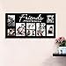 Adeco 8 OpeningsBlack Wood Wall Hanging Collage Puzzle Picture Frame - 