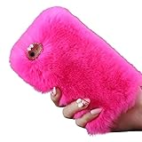 iPhone 6/ 6S Case, DaySeventh Warm Fluffy Villi Fur Plush Wool Bling Case Cover Skin For iPhone 6/ 6S 4.7inch (Hot Pink )