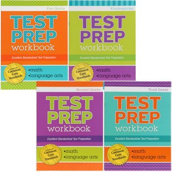 Test Prep Math & Language Arts Workbook Aligned with Common Core Standards (Assorted, Grades Vary)