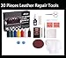 Leather and Vinyl Repair and Restoration Kit for Couch,Car Seats,Handbags,Jackets,Purse,Boots,Match Any Color and Long Lasting Color Restoration,Pack of 30 Pieces