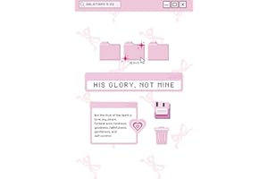 Retro Cover - HIS Glory, not mine - Prayer Journal: Christian prayer guide using the PRAY acronym - Aesthetic Soft Touch Cove