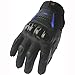 X4 Street Bike Full Finger Motorcycle Gloves 09 (Med, black/blue)