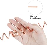 Tenn Well Aluminum Craft Wire 9 Gauge 3mm 50 ft Copper Color Anodized view 3