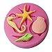FOUR-C Cupcake Top Mold Silicone Cake Decorating Tools Color Pink