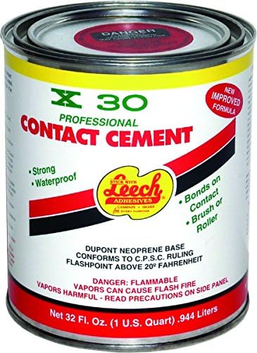 LEECH Products X30-78-6 X-30 Professional Contact Cement, 1 Qt