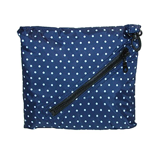 ShedRain Packable Anorak Jacket Lightweight BITTY DOT Blue, Small/Medium