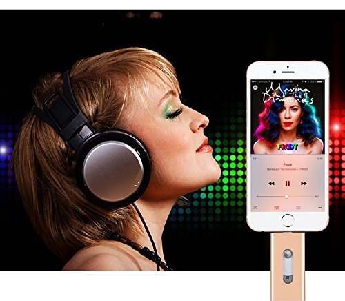32GB USB Flash Drive U Disk External Storage Memory Stick (3 in 1) with Extended Lightning Mirco USB Connector for iPhone IOS Mac Windows Android PC Devices, GOLD - Thumbnail 6