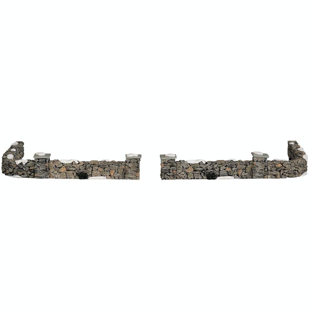 Lemax Christmas Village Colonial Stone Wall Set Of 10 - 93304