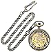 Carrie Hughes Pocket Watch Steampunk Skeleton Hand-Wind Roman Numerals Antique Chain Mens Womens CH397