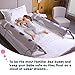 Inflatable Bed Rails for Toddlers, (2-Pack) EONSIX Baby Safety Bed Rail Cartoon Style Pillow Guard Bumpers for Home, Travel.