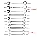 Andux 10 PCS MET Mini Combination Wrench Spanner Set 4-11mm MNBS-01