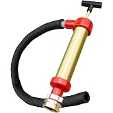 34060-0130 Marine Engine Oil Drain Hand Pump Fit for OMC and Mercruiser | Boat Oil Change Pump Brass 10.25" Long, 1.25" Diameter 1 Gallon / Minute Output, Replace 802889A1 802889Q1