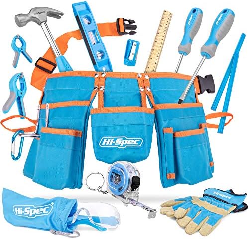 Hi-Spec 16 Piece Kid's Blue Tool Kit 