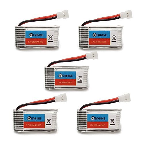 Eachine H8 Mini H8S 3D RC Quadcopter 3.7V 260mAh Batteries (5Pcs)