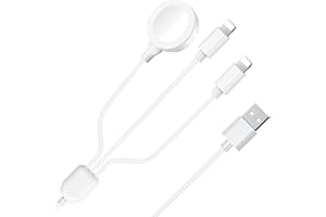 3 in 1 Charger Cable for Apple Watch/iPhone/Airpods, Wireless Watch Charger Compatible with iWatch Series 9/8/7,6,5,4,3,2,1,S