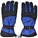 Simplicity Men's Winter Warm Ski Snowboarding Winter Gloves w/Elastic Wrist Cuffs, 3578_Blue Black