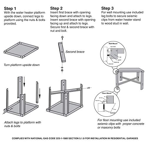 6 Eastman+86278+Water+Heater+Stand