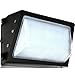 LED Wall-Pack Glass Lens- 40W 5000K Commercial Outdoor Light Fixture ( Out-Door Security Porch Lighting For Industrial Out-Side ) 120-277V