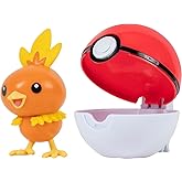 Pokemon Clip'n'Go Poké Balls – Firefly & Pokéball Unisex Articulated Figure Standard