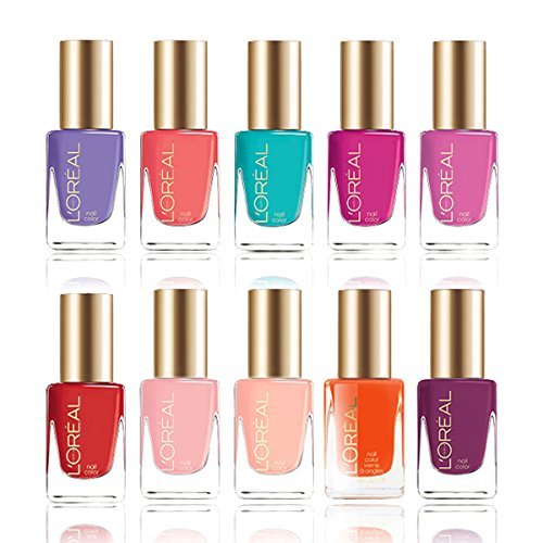 L'oreal Colour Riche Nail Polish Color lacquer Summer Brights Set 10-Piece Collection L'oreal Colour Riche Nail Polish Color lacquer Summer Brights Set 10-Piece Collection