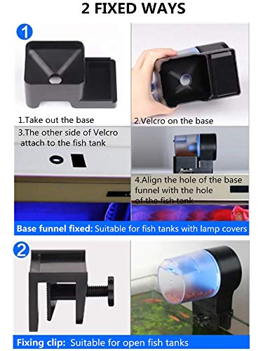 300w 150w 50w Submersible Aquarium Heater Auto Thermostat Heater with Suction,LED Small Mini Temperature Display Aquarium Fish Tank Heater for Fish Tank Water (Auto Fish Feeder)