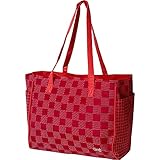 Women's Tote Bag Glove It Big Fashion Tote Bag for Women Womens Large Tote Bags with Zipper Pocket & Shoulder Strap Ladies Sport Totes, Work Tote, School Totebag 2018 Sangria