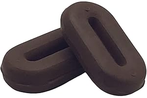 LBH MARKET Rubber Martingale Stopper for Horse Running and Standing Martingales (Brown) Regular