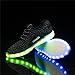 LeoVera Men Women USB Charging LED Light Shoes Flashing Sneakers LVHYZ16-Black-38