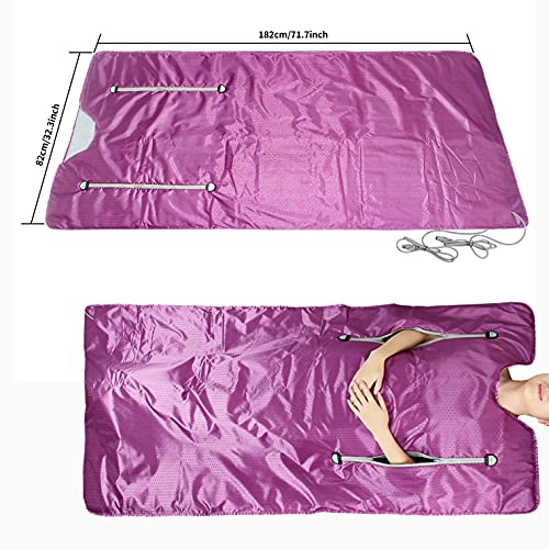 Far Infrared Sauna Blanket,Personal Home Sauna,Steam SPA for Beauty Shaping, Electric Heating