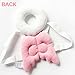 Baby Toddlers Head Protective, Adjustable Infant Safety Pad for Baby Walkers Protective Head and Shoulder Protector Prevent Head Injured Suitable Age 4-24 Months,Cute Angel Wings (Pink)