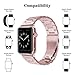 ImmSss Band Compatible for Apple Watch Series 4 40mm 44mm / Series 3 2 1 38mm 42mm for Women Men, Stainless Steel Metal Replacement Band